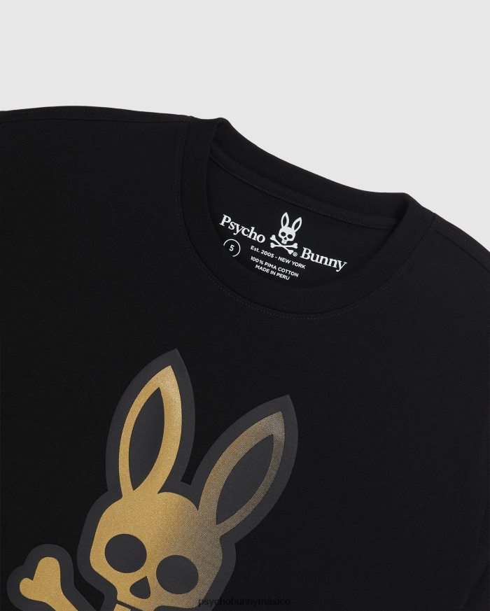 camiseta gráfica con logo degradado copa para hombre negroR46422221 Psycho Bunny
