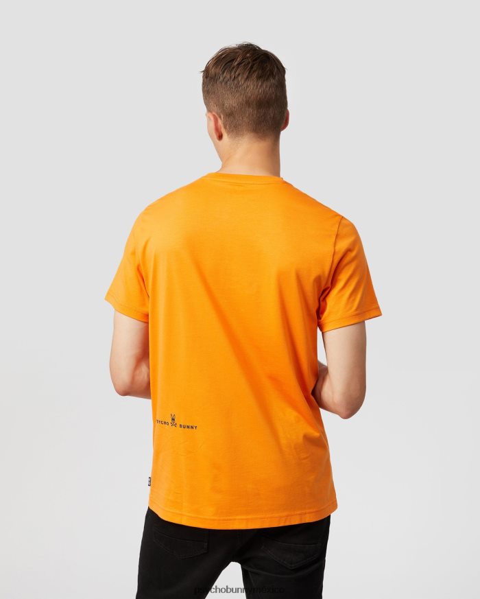 camiseta gráfica con logo degradado copa para hombre piel de naranjaR46422255 Psycho Bunny