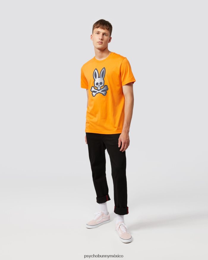 camiseta gráfica con logo degradado copa para hombre piel de naranjaR46422255 Psycho Bunny