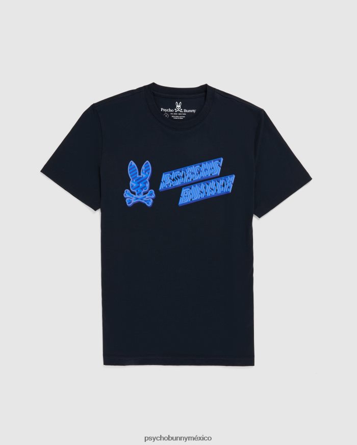 camiseta gráfica con logo pisani grande y alto para hombre ArmadaR46422398 Psycho Bunny