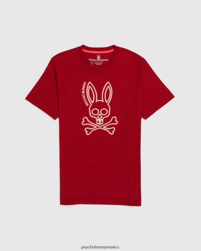 camiseta gráfica de alta densidad gresham grande y alto para hombre río rojoR46422438 Psycho Bunny