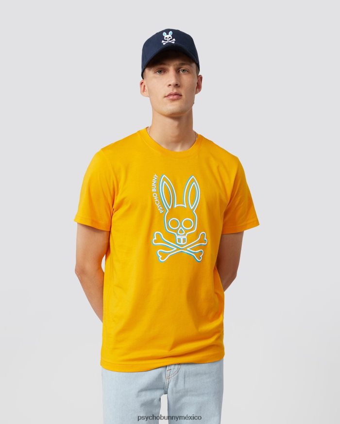 camiseta gráfica de alta densidad gresham para hombre azafránR46422245 Psycho Bunny