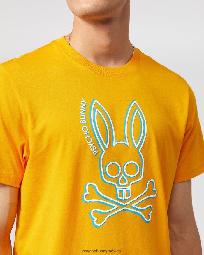 camiseta gráfica de alta densidad gresham para hombre azafránR46422245 Psycho Bunny