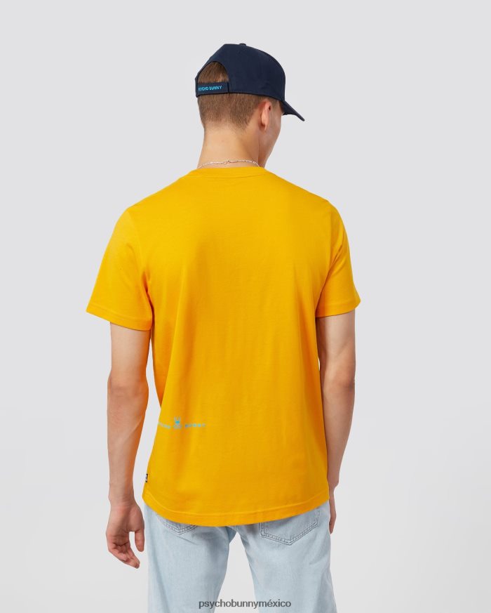 camiseta gráfica de alta densidad gresham para hombre azafránR46422245 Psycho Bunny
