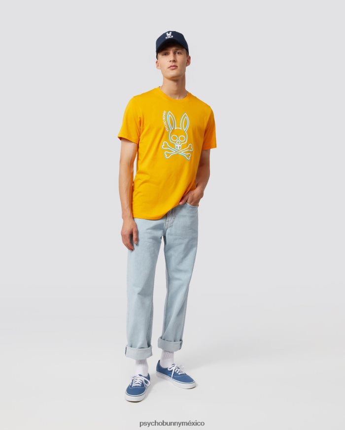 camiseta gráfica de alta densidad gresham para hombre azafránR46422245 Psycho Bunny