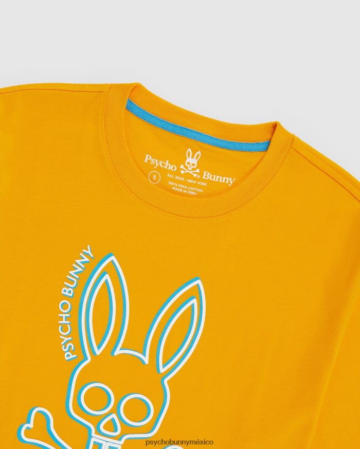 camiseta gráfica de alta densidad gresham para hombre azafránR46422245 Psycho Bunny