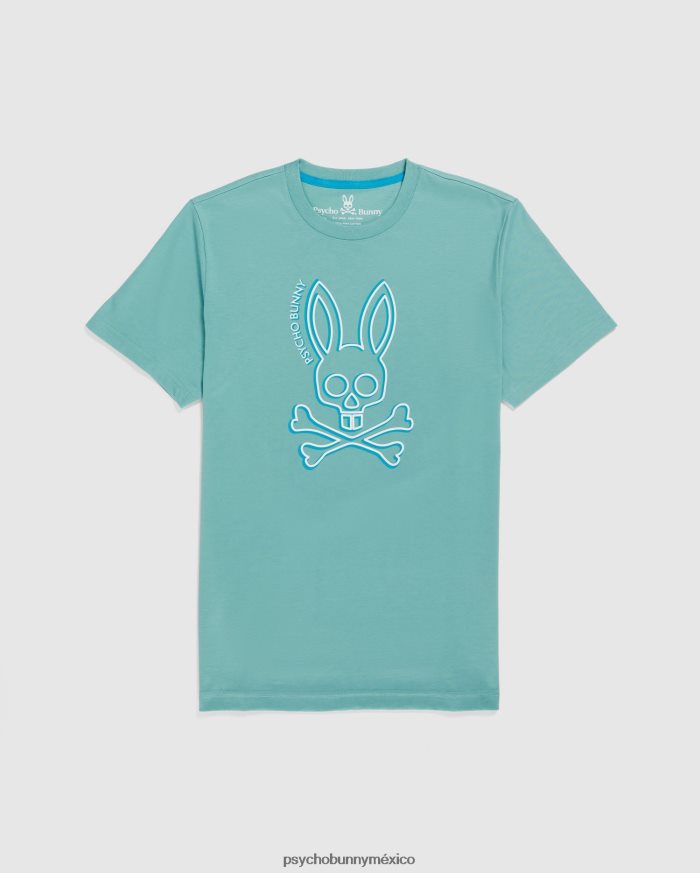 camiseta gráfica de alta densidad gresham para hombre azul costeroR46422250 Psycho Bunny