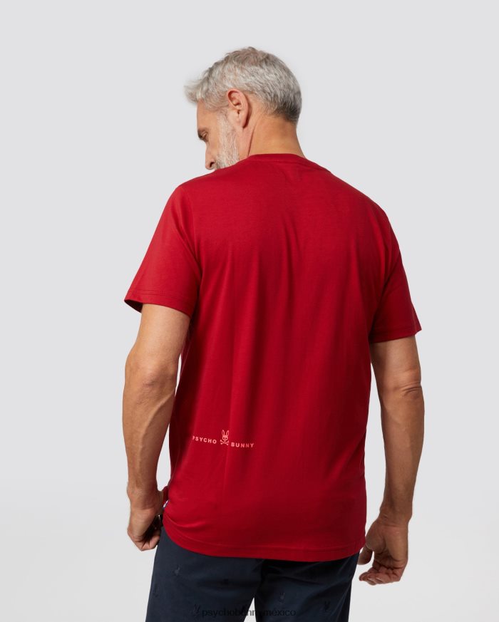 camiseta gráfica de alta densidad gresham para hombre río rojoR46422229 Psycho Bunny