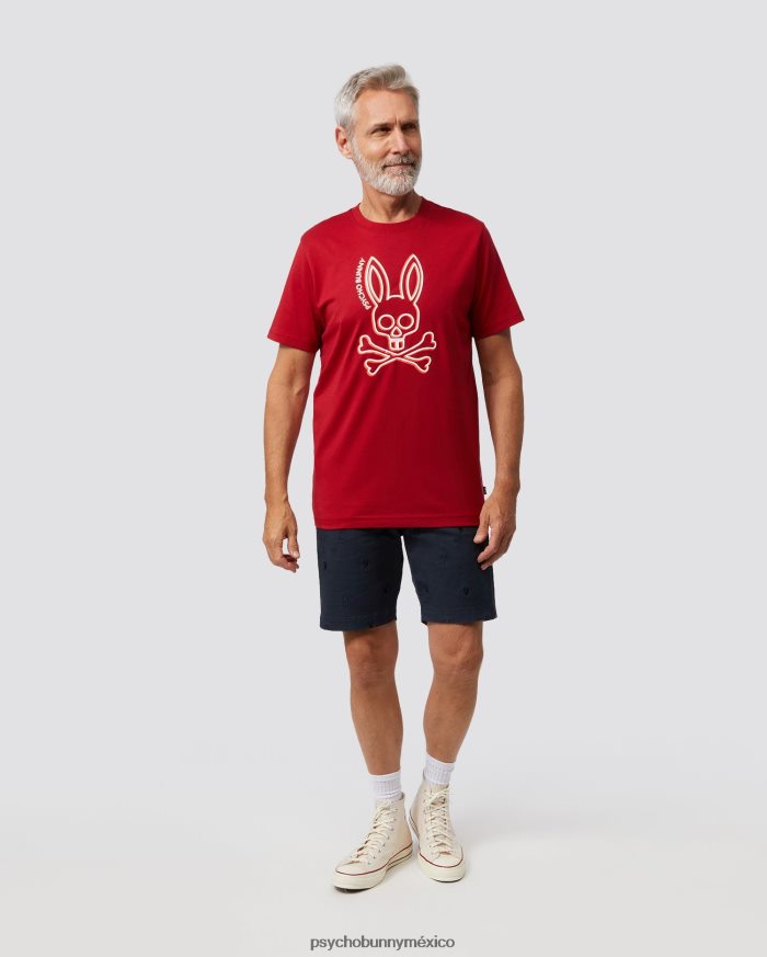 camiseta gráfica de alta densidad gresham para hombre río rojoR46422229 Psycho Bunny
