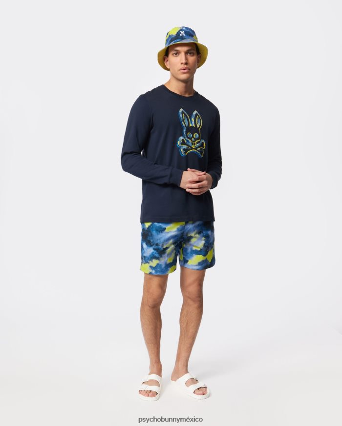 camiseta gráfica de manga larga meyer para hombre ArmadaR46422205 Psycho Bunny