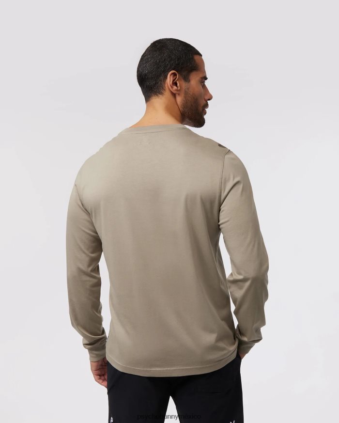 camiseta gráfica de manga larga mullen para hombre arena mojadaR46422140 Psycho Bunny