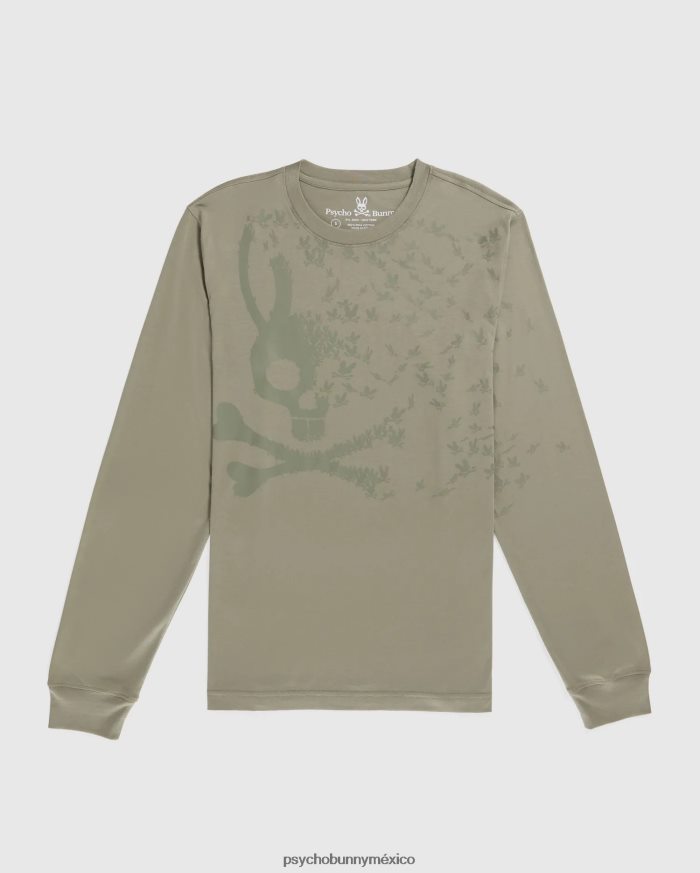 camiseta gráfica de manga larga mullen para hombre arena mojadaR46422140 Psycho Bunny
