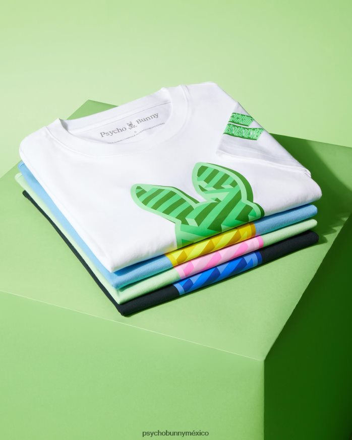 camiseta gráfica del conejito pisani para hombre blancoR46422158 Psycho Bunny