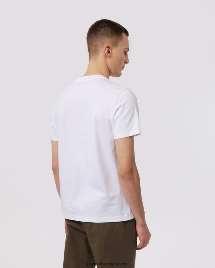 camiseta gráfica del conejito pisani para hombre blancoR46422158 Psycho Bunny