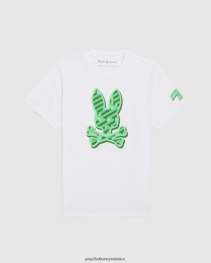 camiseta gráfica del conejito pisani para hombre blancoR46422158 Psycho Bunny