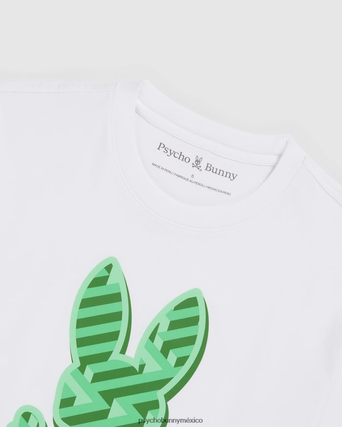 camiseta gráfica del conejito pisani para hombre blancoR46422158 Psycho Bunny