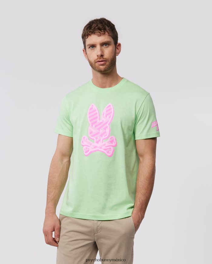 camiseta gráfica del conejito pisani para hombre menta heladaR46422160 Psycho Bunny
