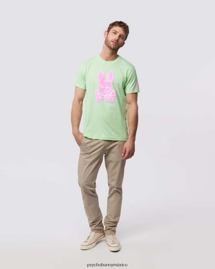 camiseta gráfica del conejito pisani para hombre menta heladaR46422160 Psycho Bunny