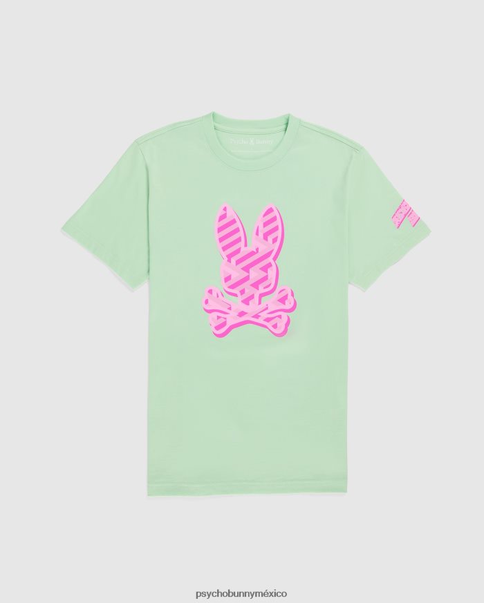 camiseta gráfica del conejito pisani para hombre menta heladaR46422160 Psycho Bunny