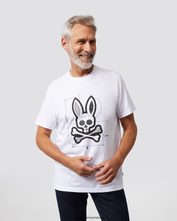 camiseta gráfica depoe para hombre blancoR46422261 Psycho Bunny