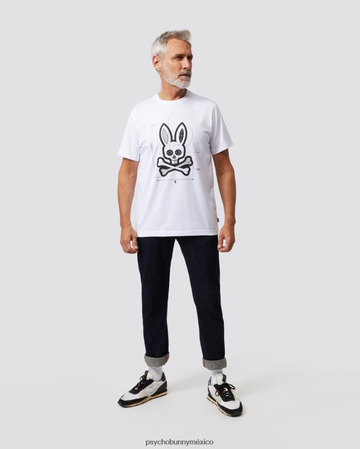 camiseta gráfica depoe para hombre blancoR46422261 Psycho Bunny