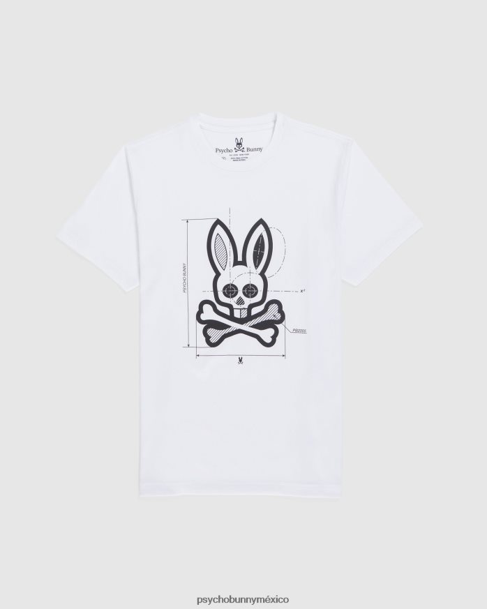 camiseta gráfica depoe para hombre blancoR46422261 Psycho Bunny