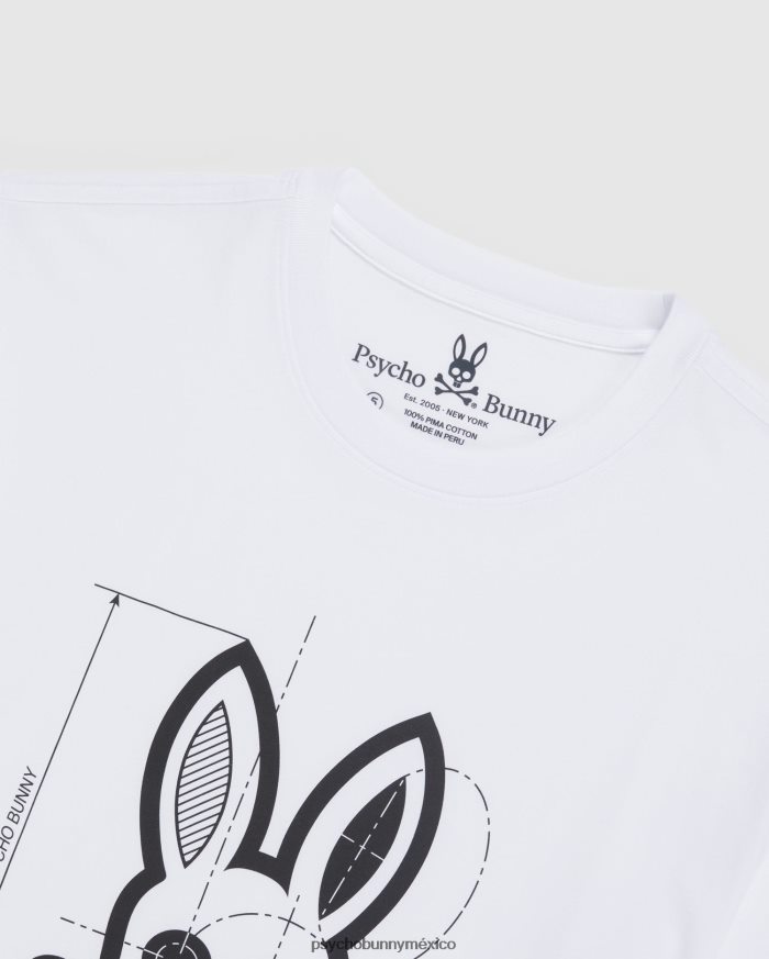 camiseta gráfica depoe para hombre blancoR46422261 Psycho Bunny