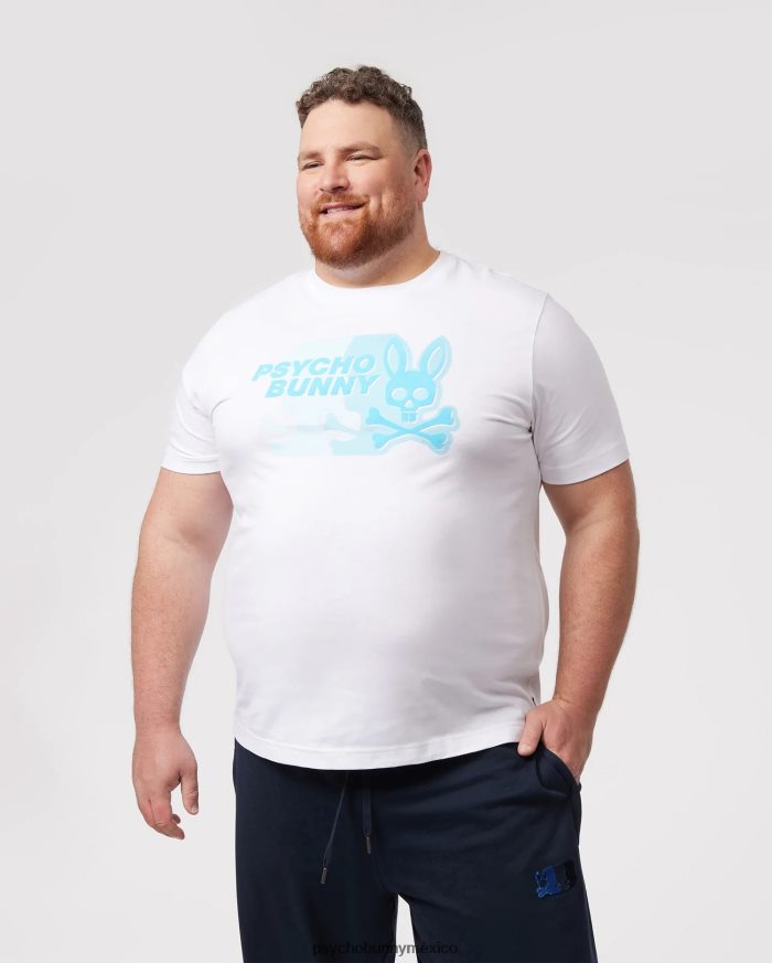 camiseta gráfica kona grande y alta para hombre blancoR46422406 Psycho Bunny