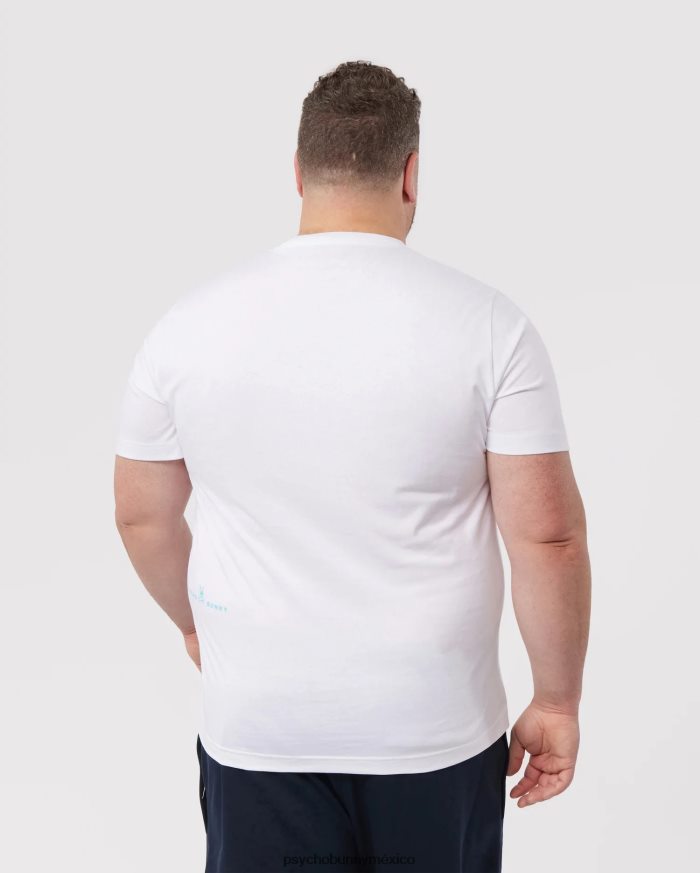 camiseta gráfica kona grande y alta para hombre blancoR46422406 Psycho Bunny