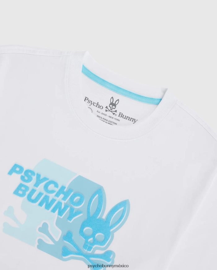 camiseta gráfica kona grande y alta para hombre blancoR46422406 Psycho Bunny