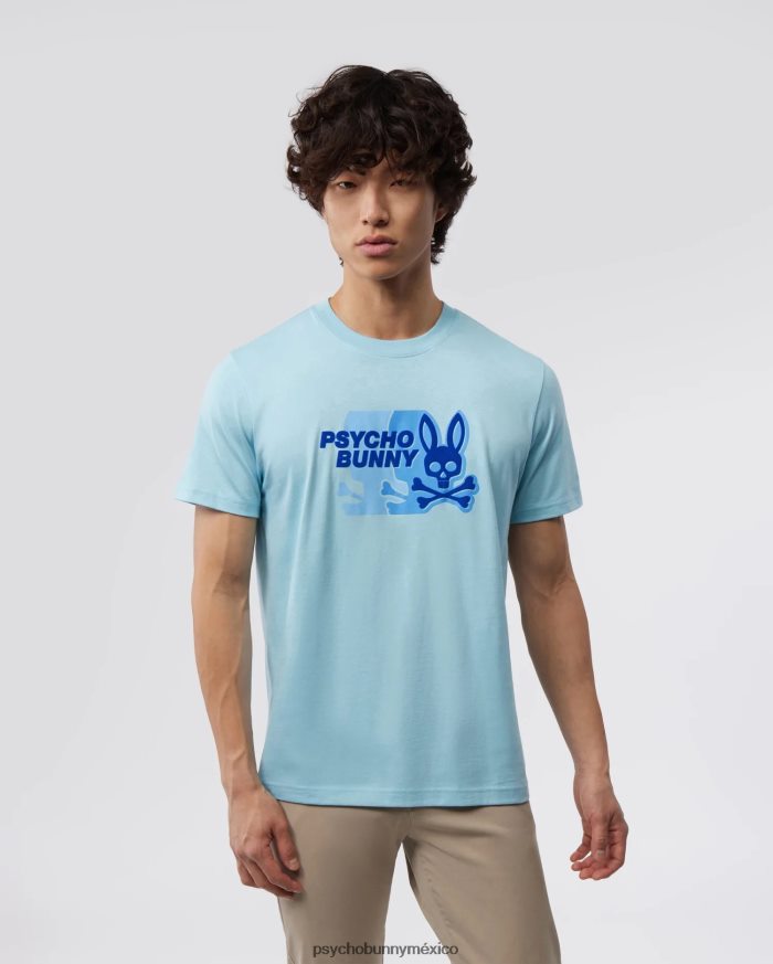 camiseta gráfica kona para hombre cielo azulR46422156 Psycho Bunny