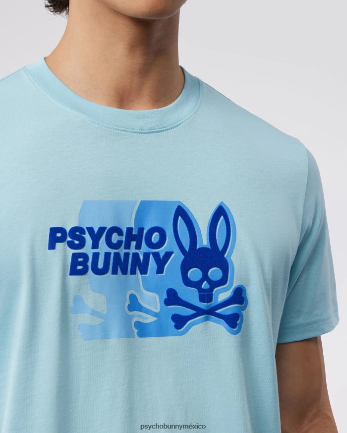 camiseta gráfica kona para hombre cielo azulR46422156 Psycho Bunny
