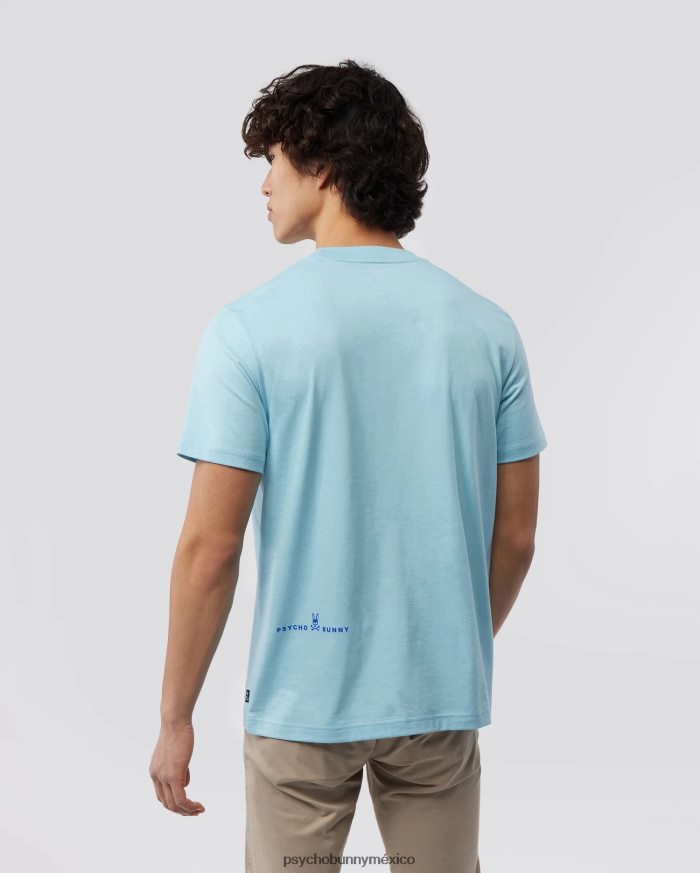 camiseta gráfica kona para hombre cielo azulR46422156 Psycho Bunny