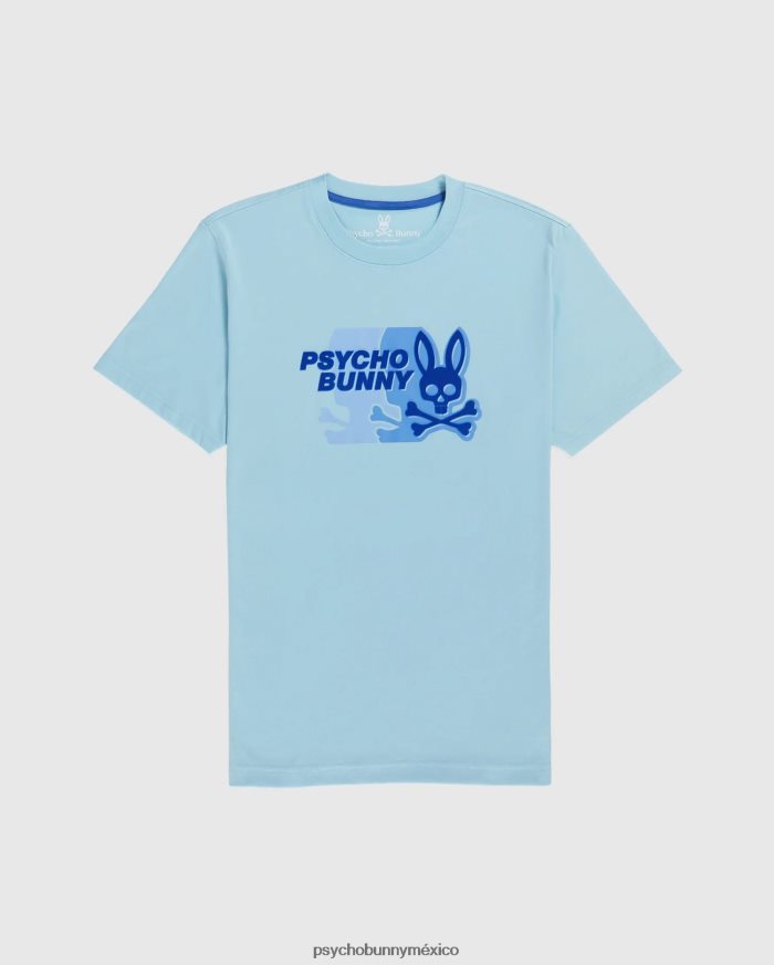 camiseta gráfica kona para hombre cielo azulR46422156 Psycho Bunny