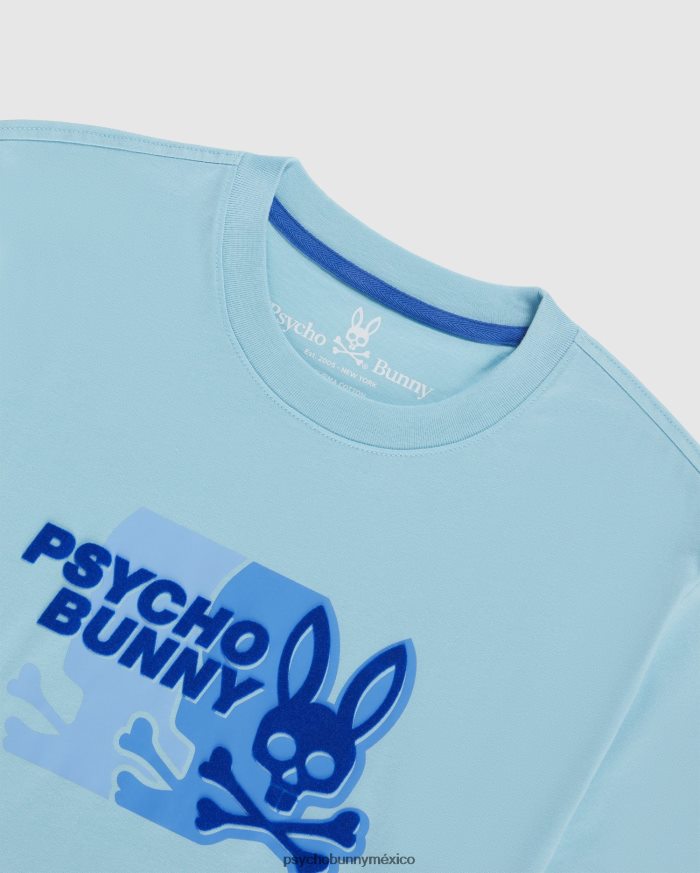 camiseta gráfica kona para hombre cielo azulR46422156 Psycho Bunny