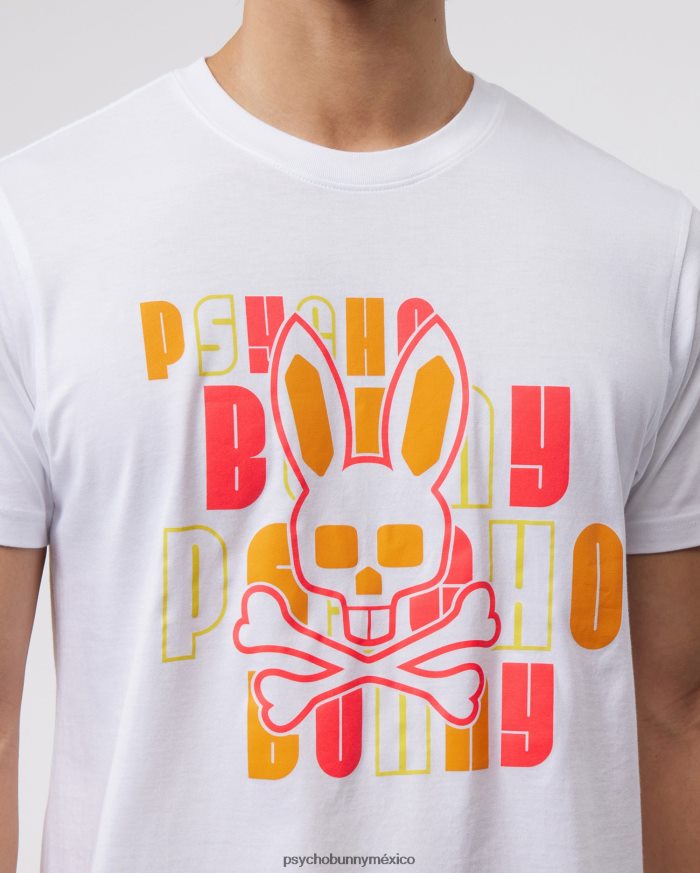 camiseta gráfica krome para hombre blancoR46422215 Psycho Bunny