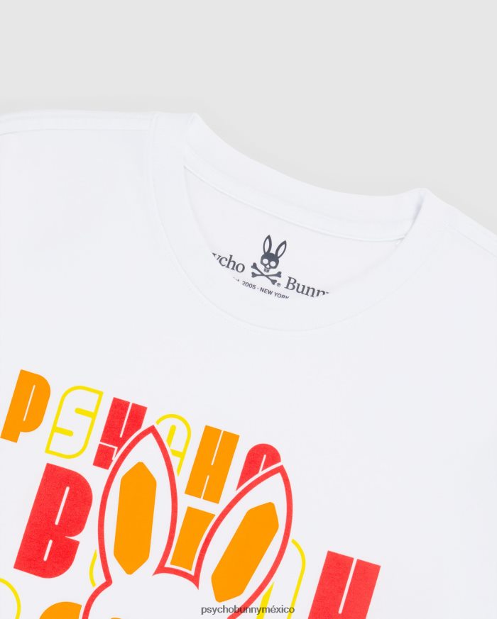 camiseta gráfica krome para hombre blancoR46422215 Psycho Bunny