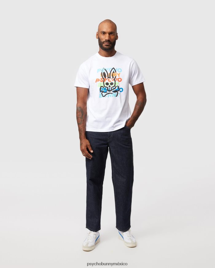 camiseta gráfica mercer para hombre blancoR46422267 Psycho Bunny
