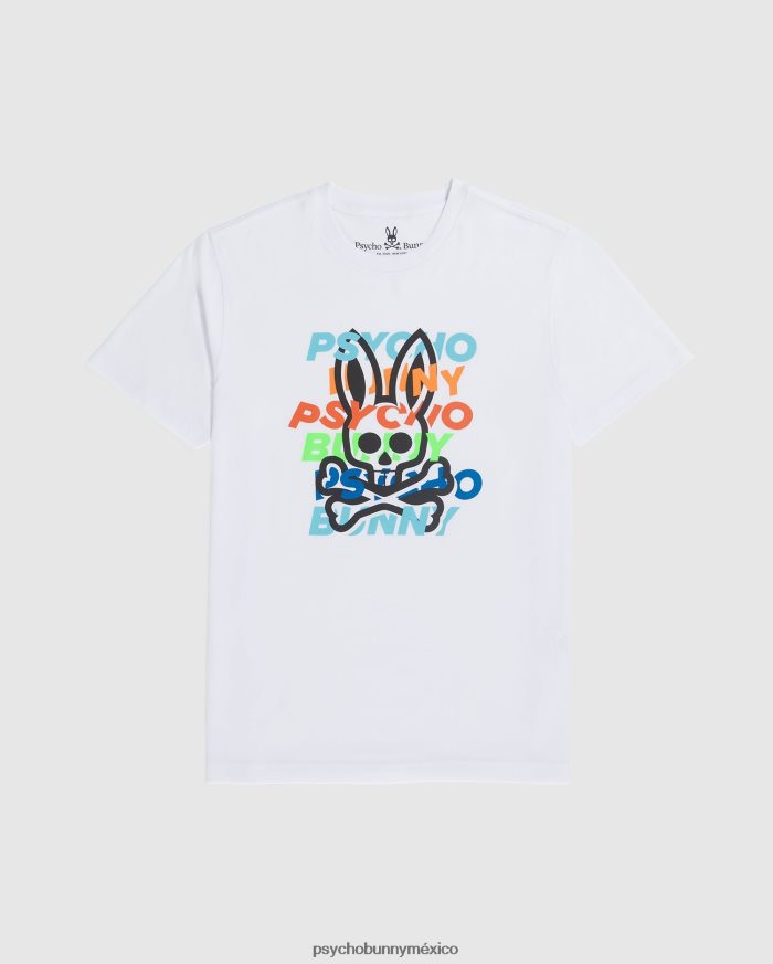 camiseta gráfica mercer para hombre blancoR46422267 Psycho Bunny