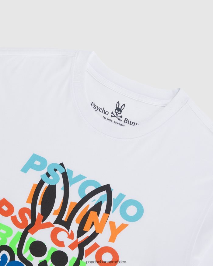 camiseta gráfica mercer para hombre blancoR46422267 Psycho Bunny