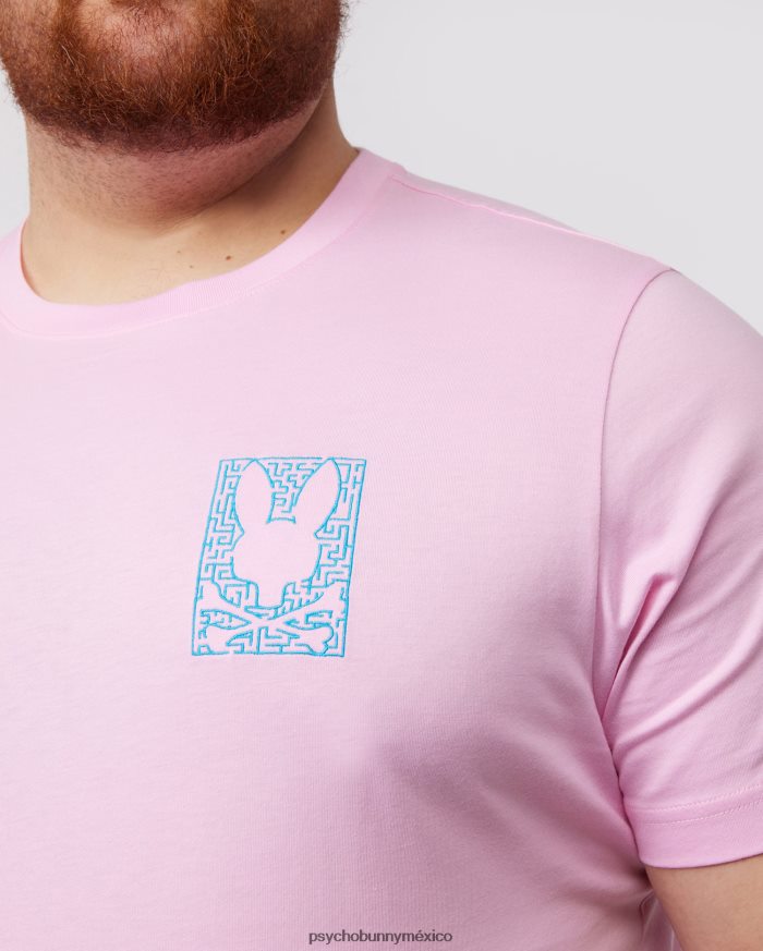 camiseta gráfica pisani grande y alta para hombre rosa puroR46422402 Psycho Bunny