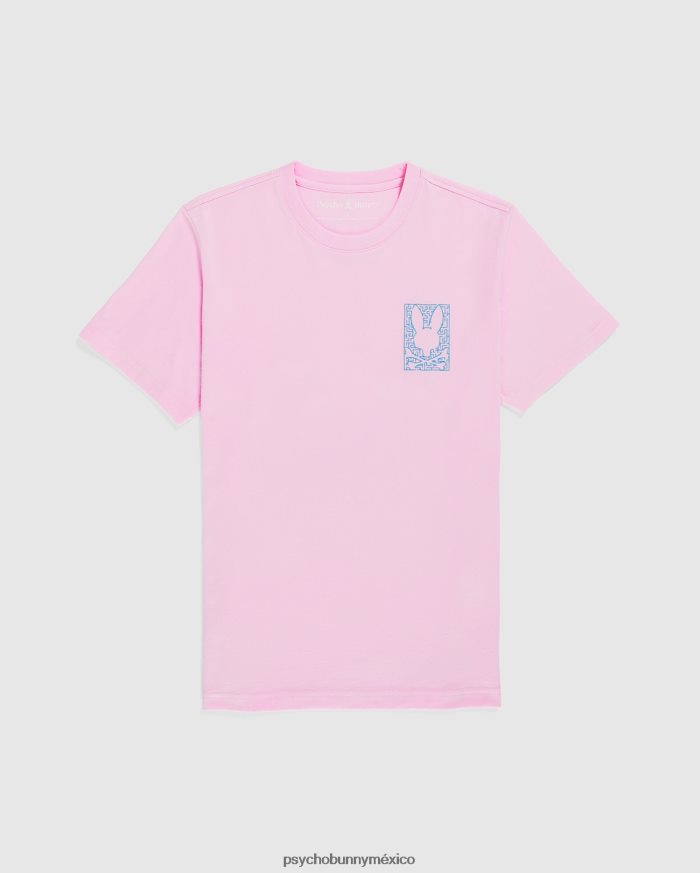 camiseta gráfica pisani grande y alta para hombre rosa puroR46422402 Psycho Bunny