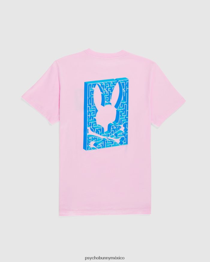 camiseta gráfica pisani grande y alta para hombre rosa puroR46422402 Psycho Bunny