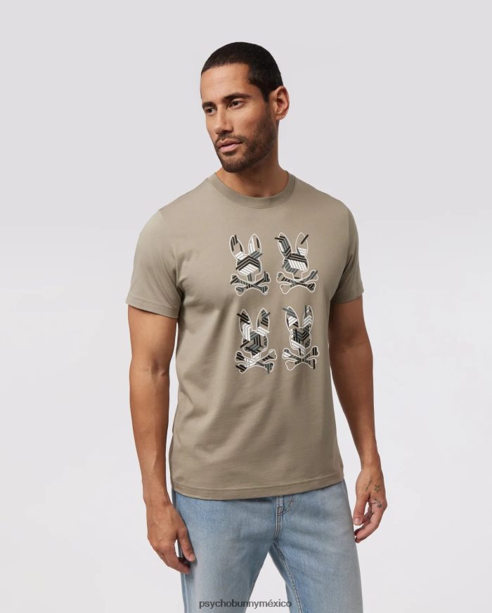 camiseta gráfica plaza para hombre arena mojadaR46422169 Psycho Bunny