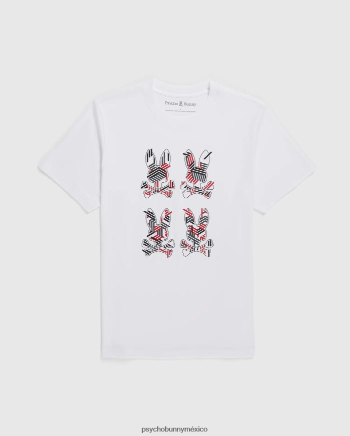 camiseta gráfica plaza para hombre blancoR46422125 Psycho Bunny