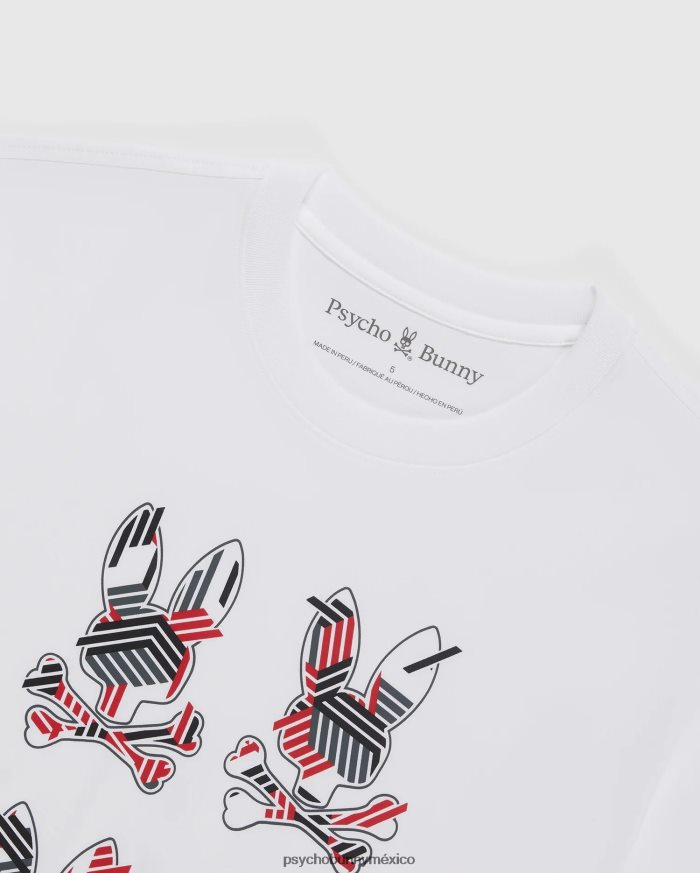 camiseta gráfica plaza para hombre blancoR46422125 Psycho Bunny