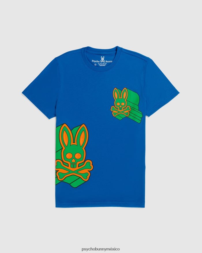 camiseta gráfica roxy para hombre azul de delftR46422257 Psycho Bunny