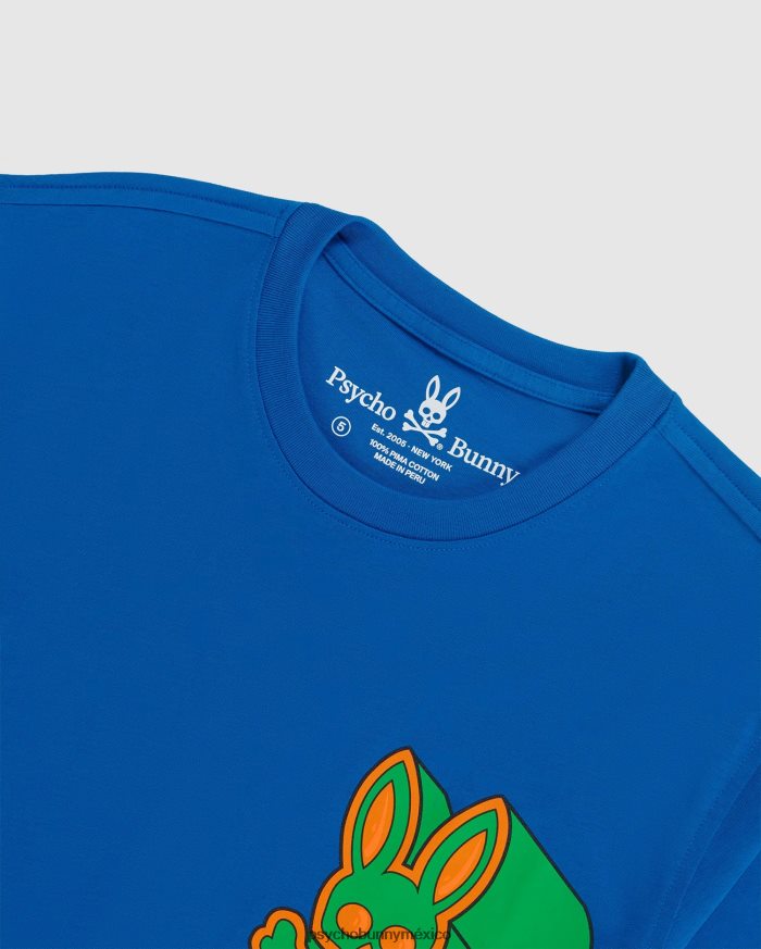 camiseta gráfica roxy para hombre azul de delftR46422257 Psycho Bunny