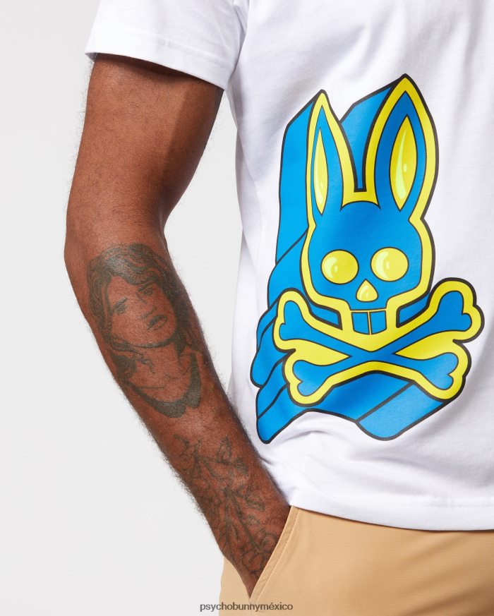 camiseta gráfica roxy para hombre blancoR46422259 Psycho Bunny