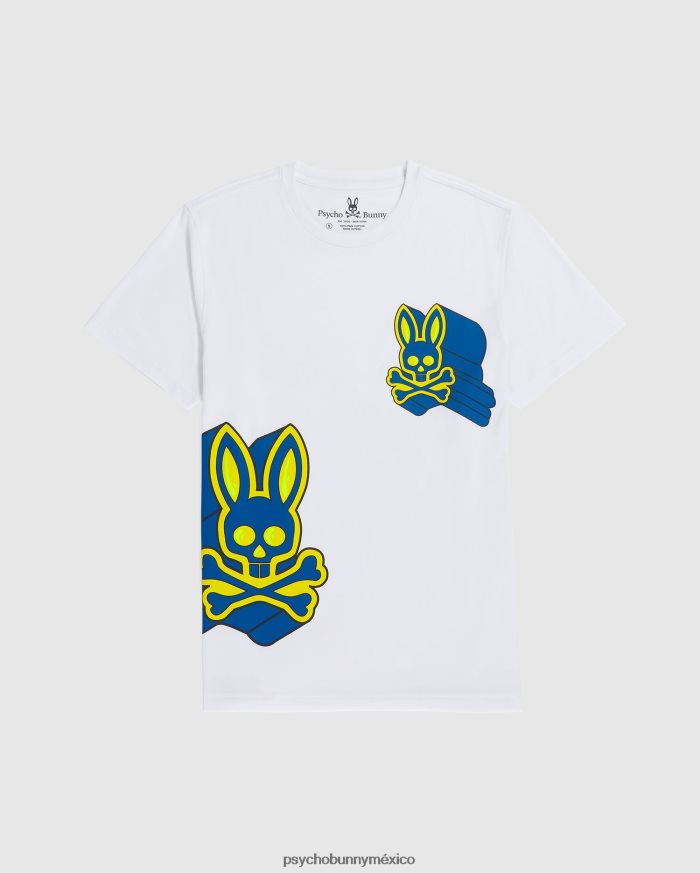 camiseta gráfica roxy para hombre blancoR46422259 Psycho Bunny